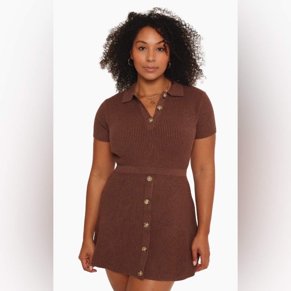 SET ACTIVE POLO KNIT DRESS